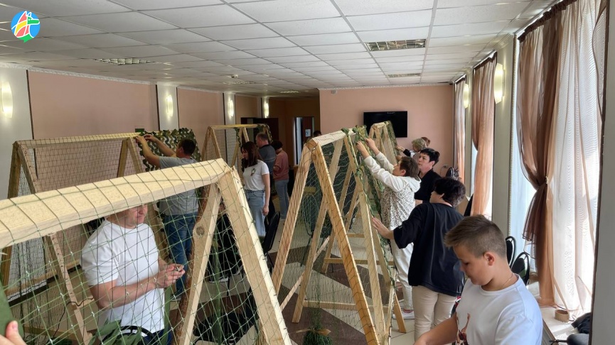 Первомайское плетение сетей в Рассказовском округе